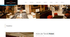 Desktop Screenshot of hotelairesdetandil.com.ar
