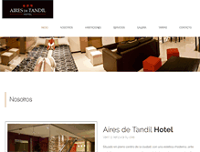 Tablet Screenshot of hotelairesdetandil.com.ar